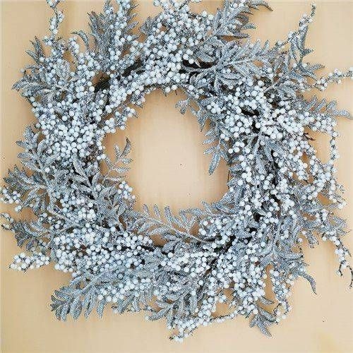 銀色聖誕花環 Christmas Wreath Silvery